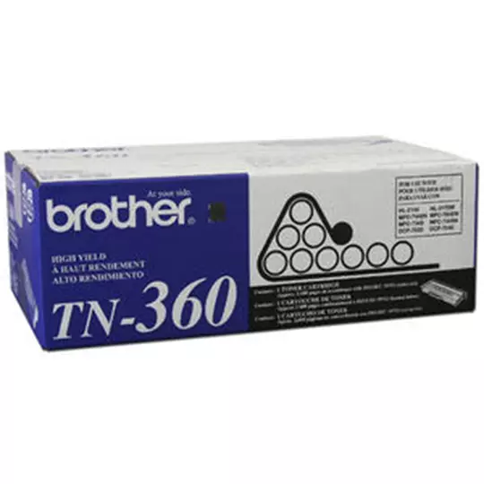 Tóner brother color negro de ultra al rendimiento TN360