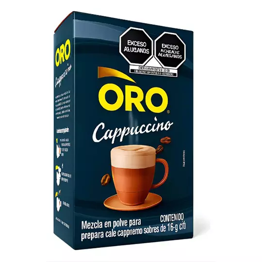 Cafe ORO capuccino 16 GR caja con 6 piezas
