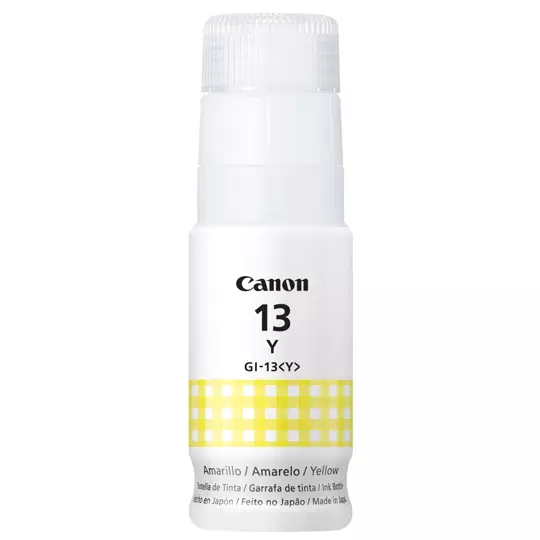 Tinta Canon GI-13 amarilla.