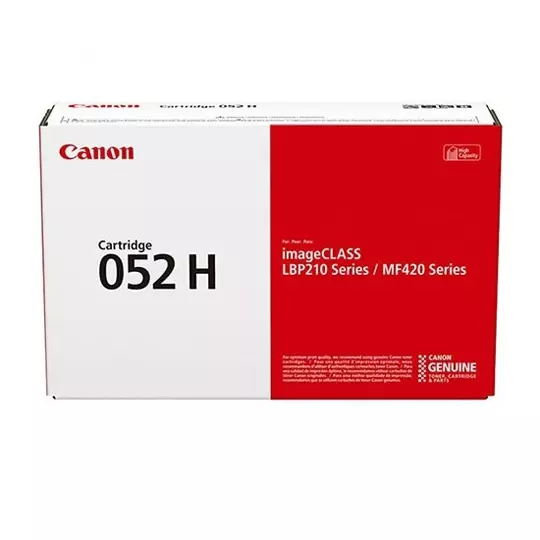 Cartucho Canon para toner 052 H negro.