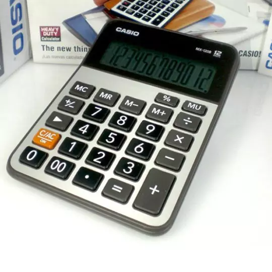 Calculadora de escritorio 12 dígitos CASIO pantalla de cristal líquido