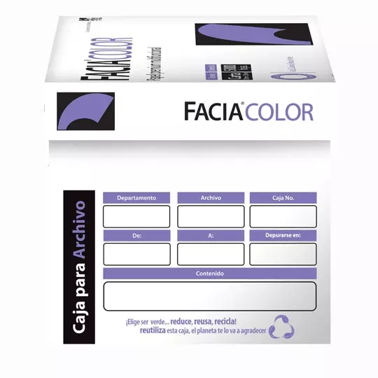 Caja de papel bond Facia Color  tamaño carta color verde 75gr.