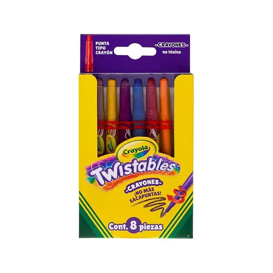 Mini crayones Crayola twistables 8 piezas