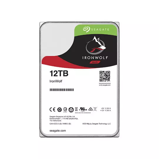 Disco Duro para NAS Seagate IronWolf 3.5" de 1 a 8 Bahías, 12TB, SATA III