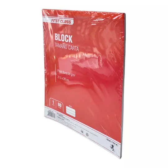 Block Dietrix tamaño carta rayado 80 hojas.