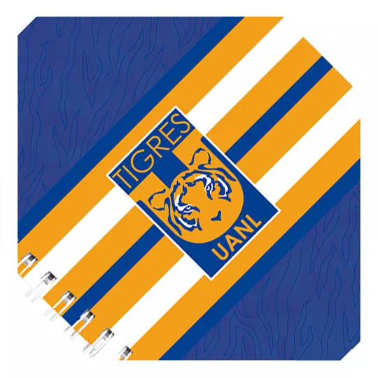 Cuaderno frances 17.5 x 21.5cm 160 hojas 56 g diseño tigres de la