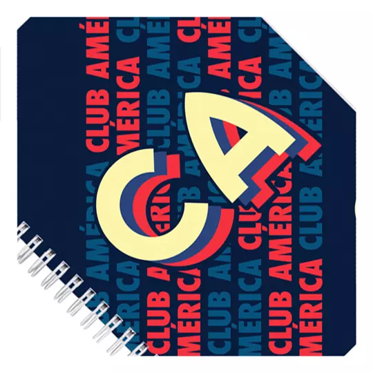 Cuaderno profesional 21 x 28cm 160 hojas diseño club america azul