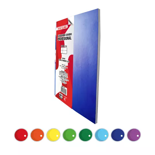 Cuaderno cosido Dietrix profesional cuadro 7 mm 100 hojas colores surtidos