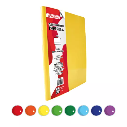 Cuaderno cosido Dietrix profesional raya100 hojas colores surtidos