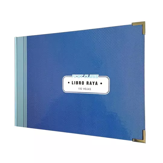 Libro raya italiano 192 hojas First Class color azul 34.6 x 24 cm