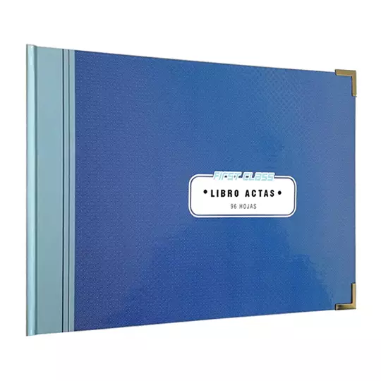 Libro italiano actas 96 hojas  First Class color azul 34.6 x 24 cm