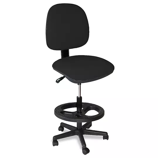 Silla operativa ERGO mod. 2369 con ajuste neumático de altura color negro