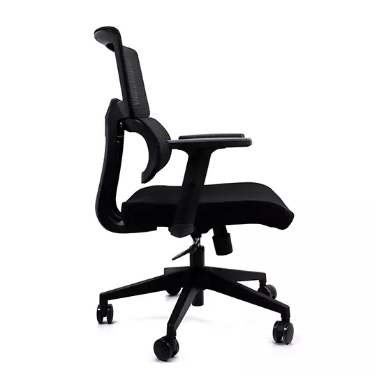 Silla ejecutiva ERGO Parma con descansa brazos color negro