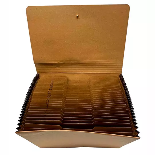 Archivo expandible kraft Pendaflex cartanumérico del 1-31 con cierre elástico