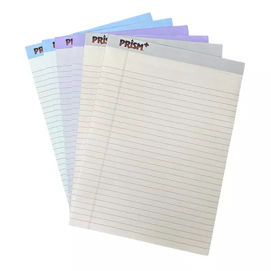 LM-Block de hojas Tops carta colores surtidos rayado con 50 hojas paquete c/6 pz
