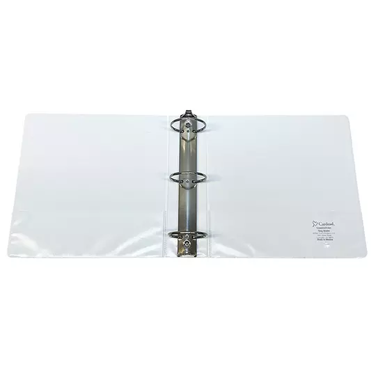 Carpeta panorámica económica Cardinal carta blanca herraje de 2 pulgadas "O"