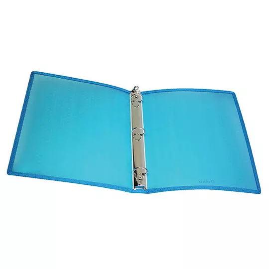 Carpeta de argollas Oxford carta color azul herraje de 1 pulgada "O"