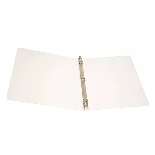Carpeta panorámica Oxford carta blanca herraje de 1/2 pulgada "O"