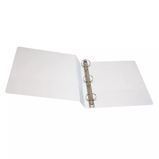 Carpeta panorámica Oxford carta blanca herraje de 1 1/2 pulgadas "O"