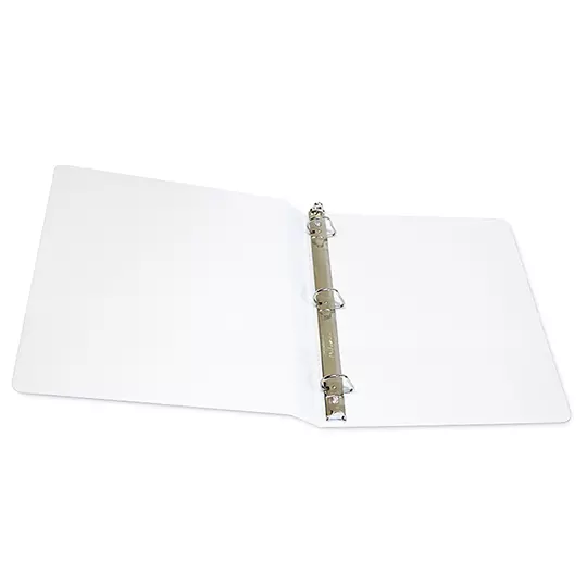 Carpeta panorámica Oxford carta blanca herraje de 1 pulgada "D"