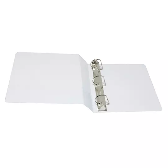 Carpeta panorámica Oxford carta blanca herraje de 3 pulgadas "D"