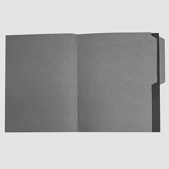 Folder de color Pendaflex carta color negro ceja 1/2 caja con 25 pzas