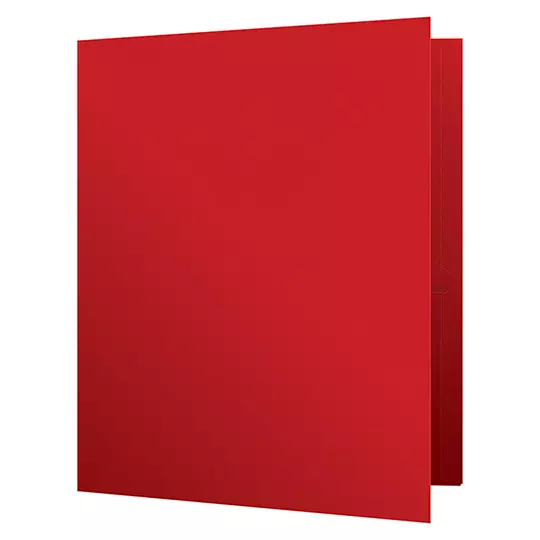 Folder con doble solapa Oxford carta color rojo caja con 25 pzas