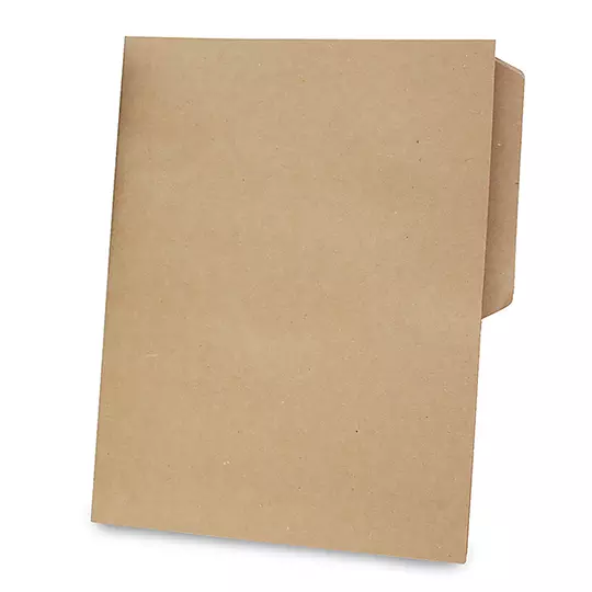 Folder kraft Oxford carta ceja 1/2 caja con 100 pzas