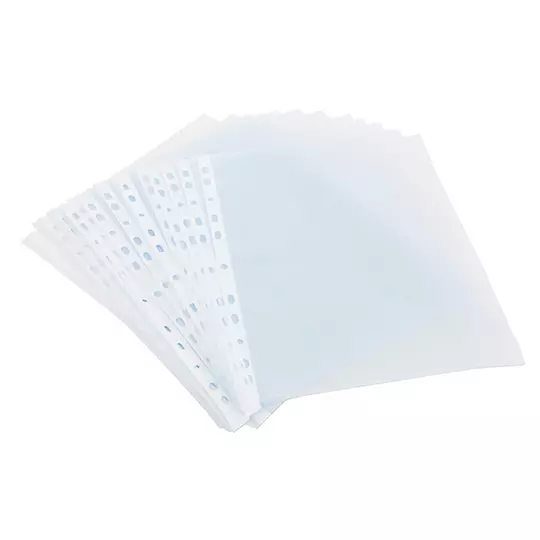 Protector de hojas Oxford carta antirreflejante caja con 100 pzas
