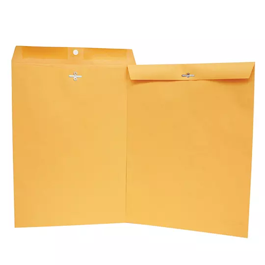 Sobre kraft con broche engomado Ampad carta caja con 100 pzas