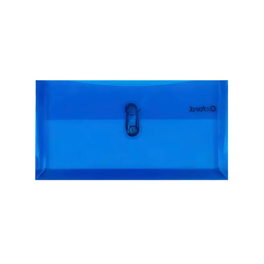 Sobre plástico Oxford con hilo tamaño cheque color azul 1 pieza