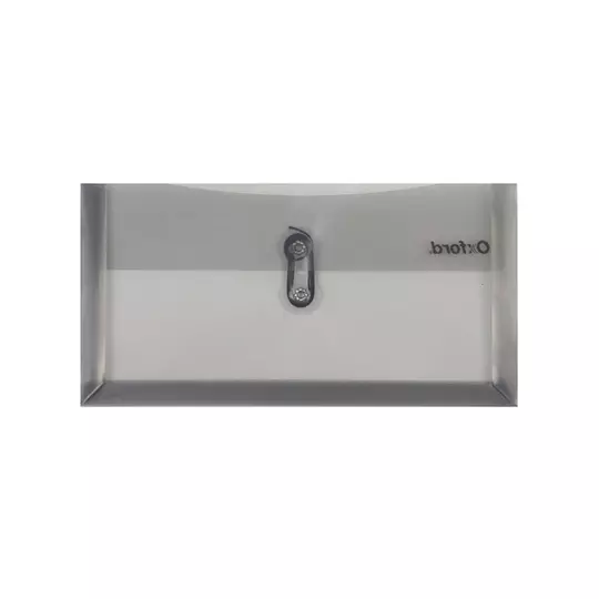 Sobre plástico Oxford con hilo tamaño cheque color gris 1 pieza
