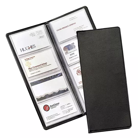 Porta tarjetas Cardinal negro para 96 tarjetas