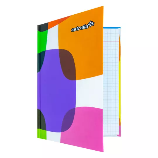 Libreta 1/4 pasta dura forma francesa Estrella cuadro chico 5 mm 96 hojas