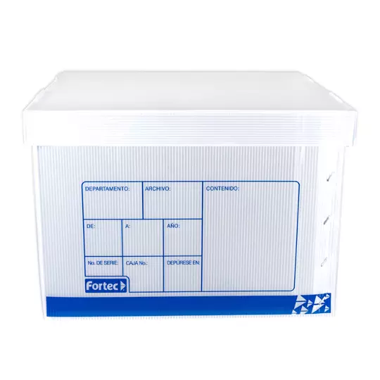 Caja de archivo plástica Fortec carta/oficio