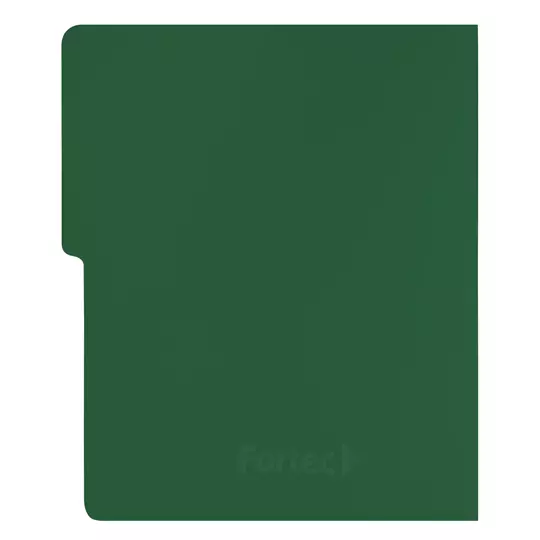 Carpeta pressboard con broche Fortec carta verde obscuro paquete c/10 pzs