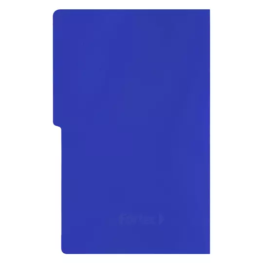 Carpeta pressboard con broche Fortec oficio color azul rey, paquete c/10 pzas