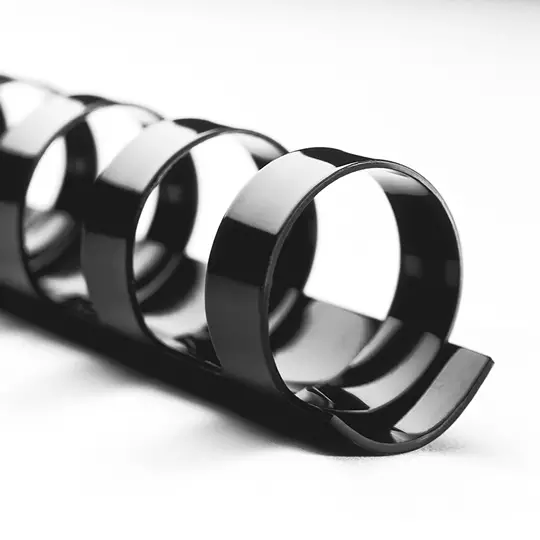 Gusano cerlox GBC plástico negro 5/8 " GBC 38 aros