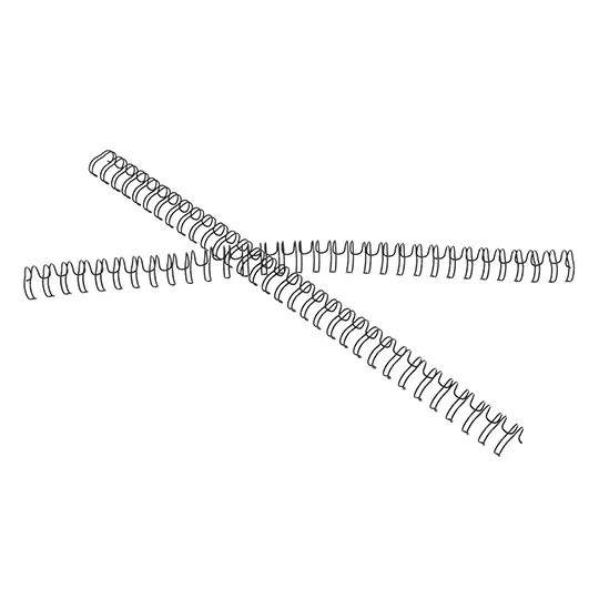 ARILLO METALICO TWIN LOOP COLOR NEGRO DE3/8 PULGADAS, CAJA CON 20 PIEZAS