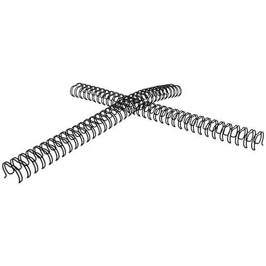 ARILLO METALICO TWIN LOOP COLOR NEGRO DE9/16 PULGADAS, CAJA CON 20 PIEZAS