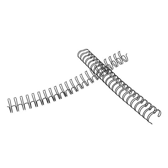 ARILLO METALICO TWIN LOOP COLOR NEGRO DE5/8 PULGADAS, CAJA CON 20 PIEZAS