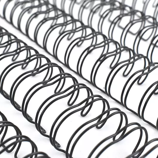 ARILLO METALICO TWIN LOOP COLOR NEGRO DE7/8 PULGADAS, CAJA CON 20 PIEZAS