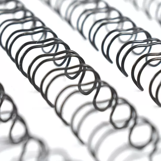 ARILLO METALICO TWIN LOOP COLOR NEGRO DE5/16 PULGADAS, CAJA CON 100 PIEZAS