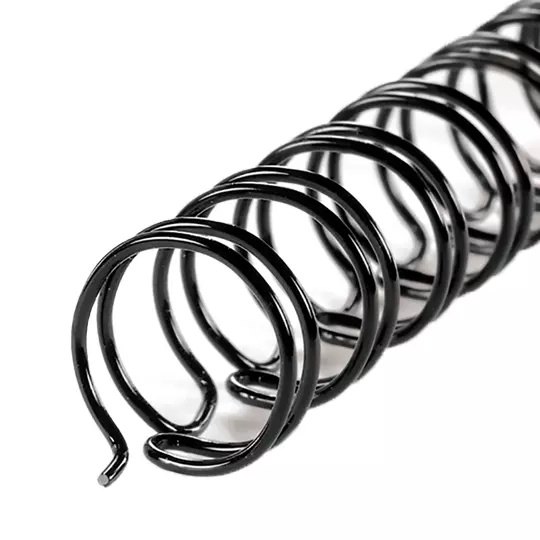 ARILLO METALICO TWIN LOOP COLOR NEGRO DE1/2 PULGADAS, CAJA CON 100 PIEZAS
