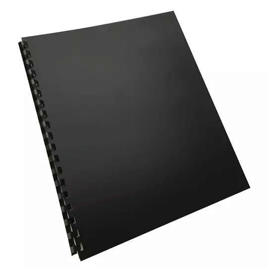 Cubierta plástica tamaño carta GBPlak premium GBC color negro