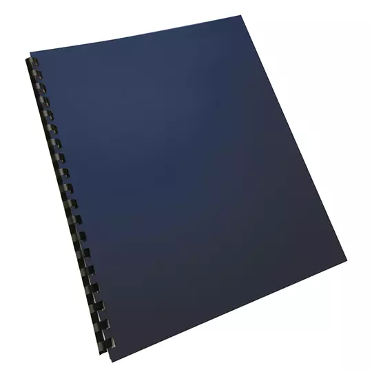 Cubierta plástica tamaño carta GBPlak premium GBC color azul obscuro