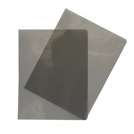 Cubierta plástica tamaño carta GBPlak rayada GBC color humo
