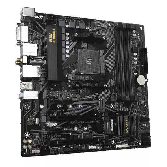 Gigabyte B550M DS3H AC, Micro-ATX, AM4, DDR4, HDMI/DP