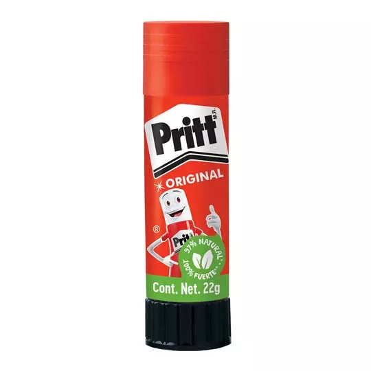 Lápiz adhesivo Pritt en barra de 22 grs charola con 12 piezas