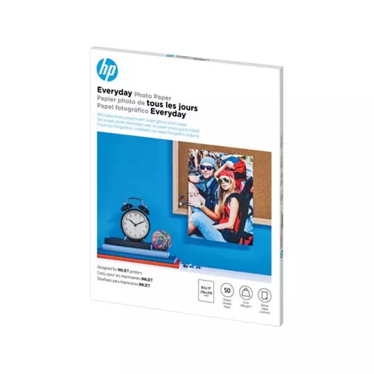Papel fotográfico HP Everyday Glossy tamaño carta